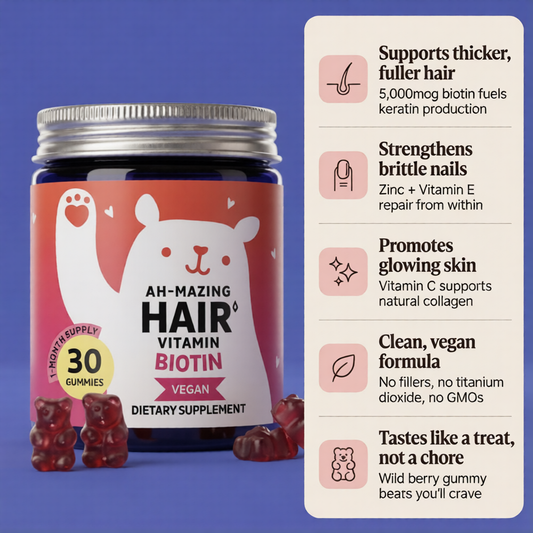 Hair Bear Biotin Gummies